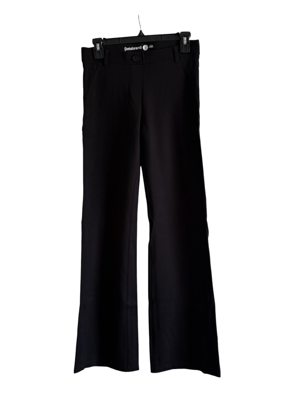 Betabrand Black Bootcut Dress Pants Size Small 32” Inseam